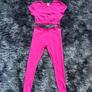 Savage X Fenty Hot Pink Lounge Set Small – Loungewear